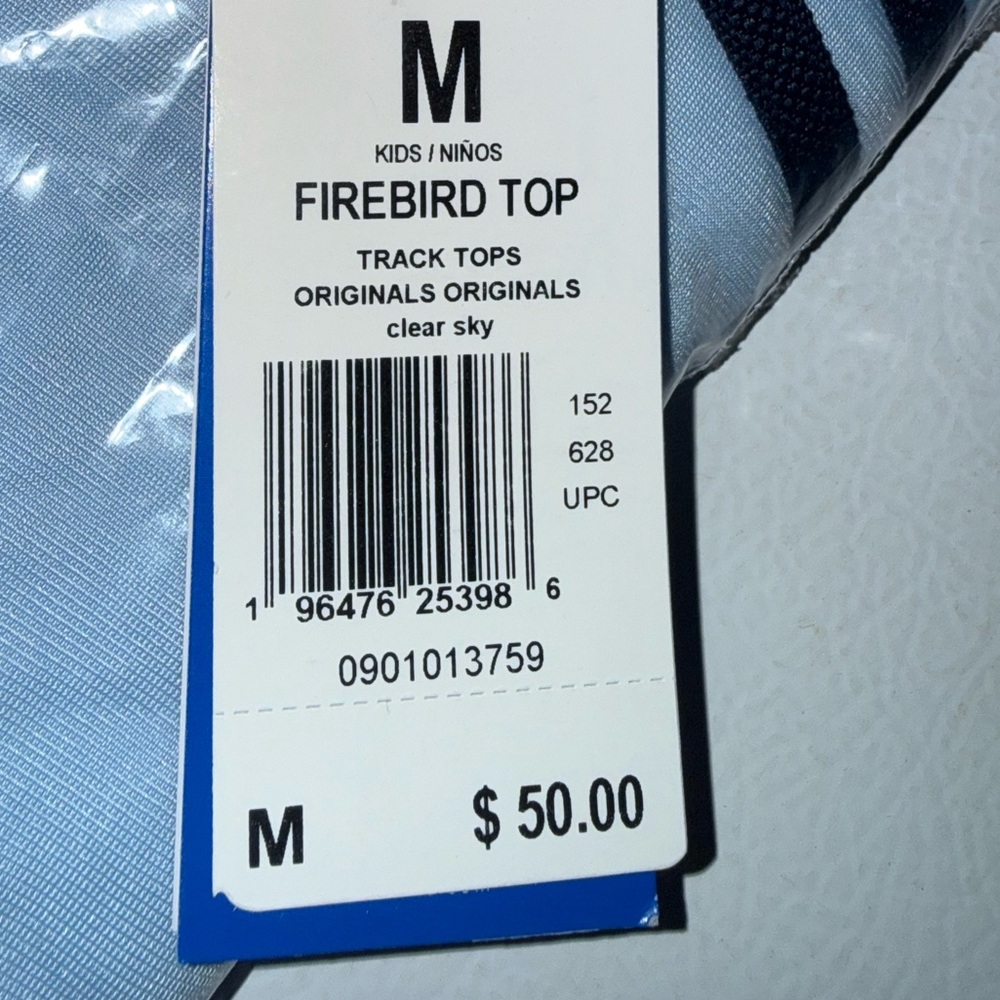 Adidas Kids Sky Blue Track Jacket - Picture 3 of 3